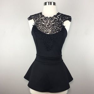 Peplum Lace Top